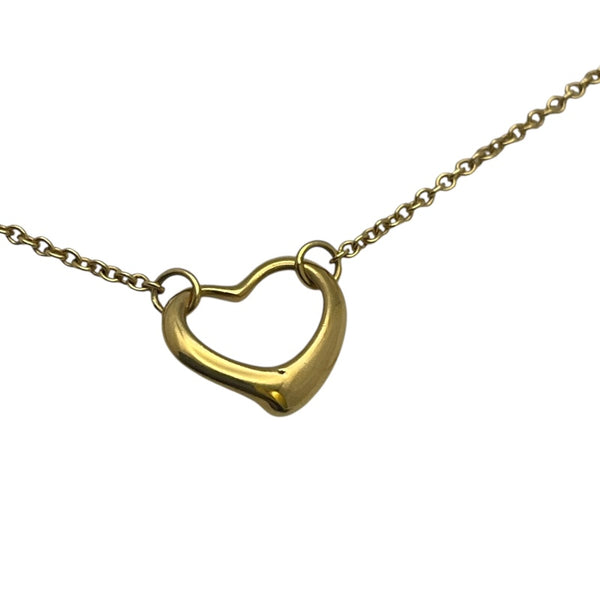 ティファニー TIFFANY＆CO オープンハートネックレス 750YG ジュエリー