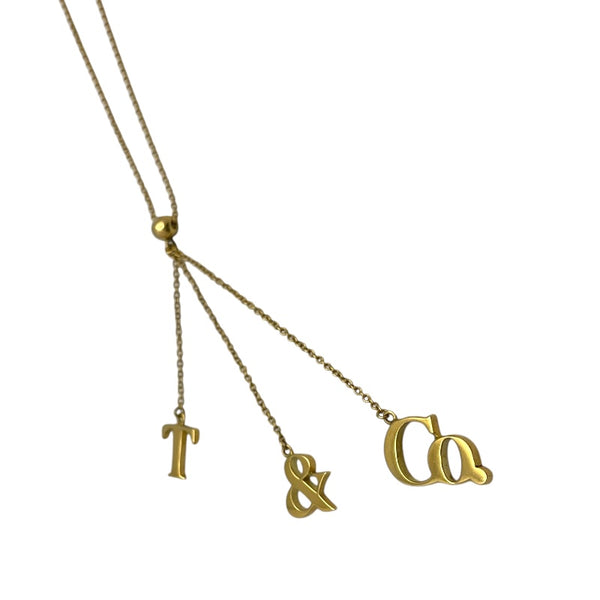 ティファニー TIFFANY＆CO ロゴアイコンネックレス 750YG ジュエリー