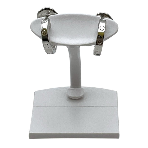 カルティエ Cartier ミニラブ フープ　ピアス シルバー 750WG アクセサリー