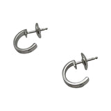 カルティエ Cartier ミニラブ フープ　ピアス シルバー 750WG アクセサリー