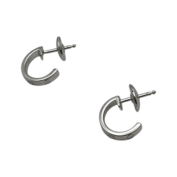カルティエ Cartier ミニラブ フープ　ピアス シルバー 750WG アクセサリー