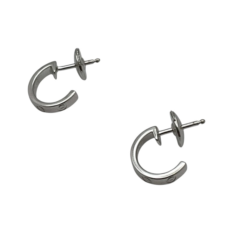 カルティエ Cartier ミニラブ フープ　ピアス シルバー 750WG アクセサリー