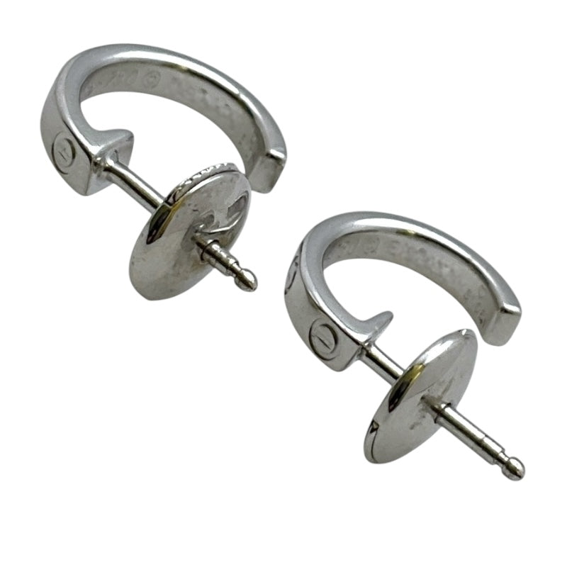 カルティエ Cartier ミニラブ フープ　ピアス シルバー 750WG アクセサリー