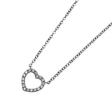 ティファニー TIFFANY＆CO メトロハートネックレス 750WG ジュエリー