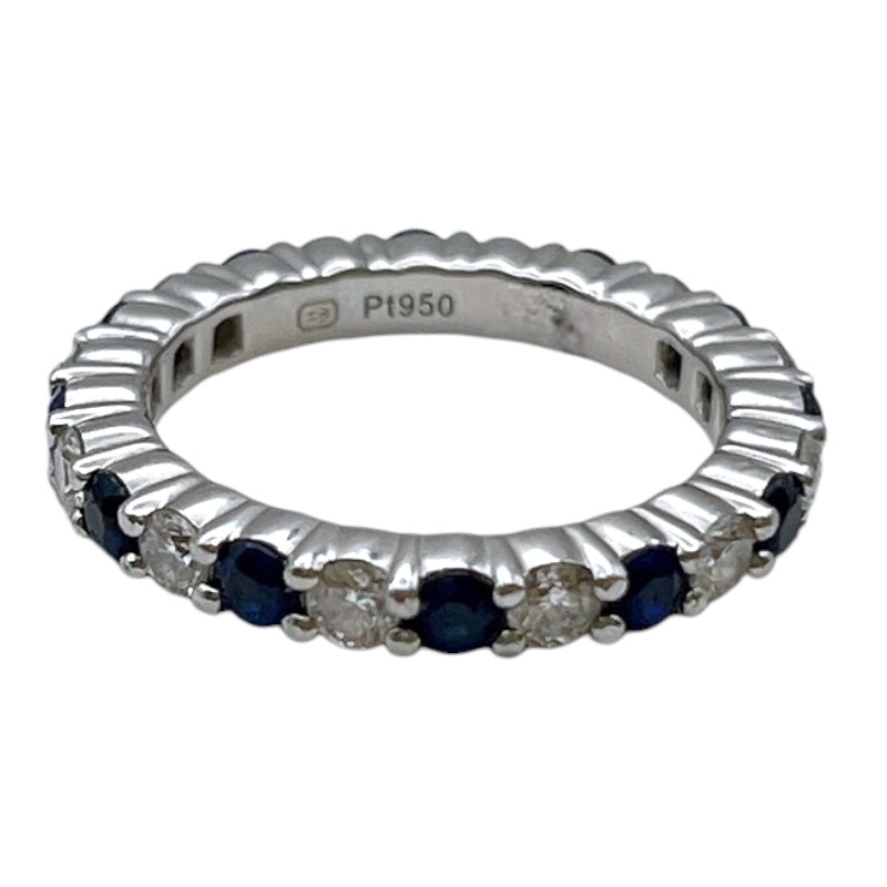 ハリーウィンストン HARRY WINSTON ラウンドカットプロングセットリング Pt950プラチナ ダイヤモンド　サファイア ジュエリー