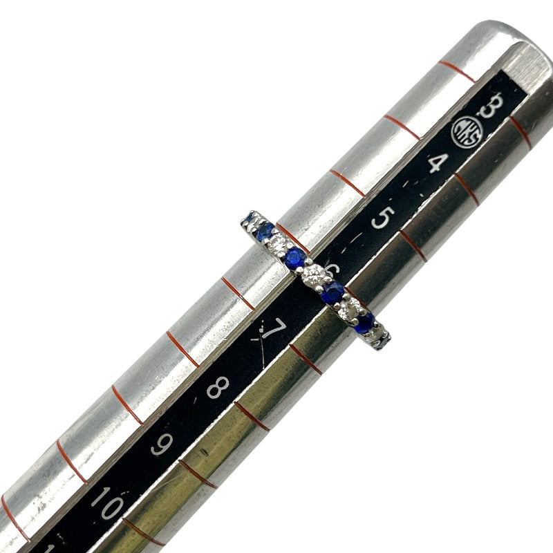 ハリーウィンストン HARRY WINSTON ラウンドカットプロングセットリング Pt950プラチナ ダイヤモンド　サファイア ジュエリー