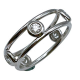 ティファニー TIFFANY＆CO ダブルワイヤーリング Pt950プラチナ ジュエリー