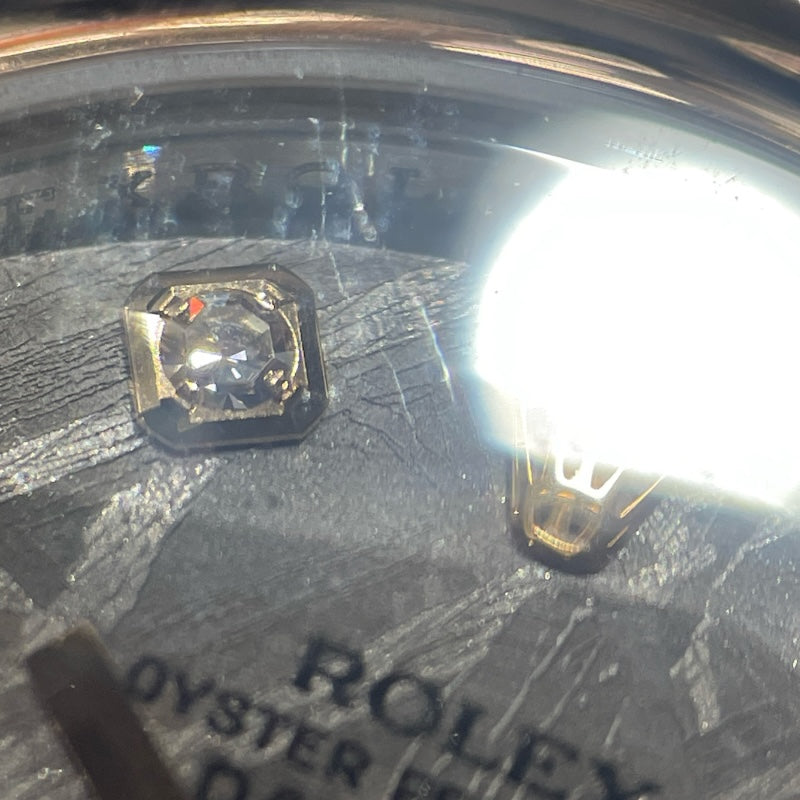 ロレックス ROLEX デイトジャスト 26 メテオライト 179161G K18ピンクゴールド/ステンレススティール 自動巻き レディース 腕時計