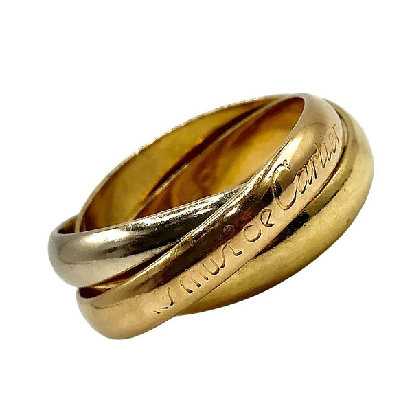 Cartier カルティエ　トリニティリング　ダイヤ入り　サイズ　50 カルティエ Cartier トリニティリング 750 #50 B4052750