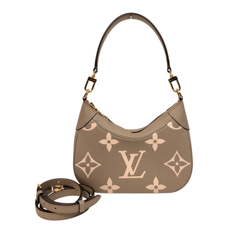 ルイ・ヴィトン LOUIS VUITTON バガテルNM M46112 グレージュ×クリーム バイカラーモノグラム・アンプラントレザー レディース ハンドバッグ