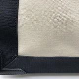 バレンシアガ BALENCIAGA ネイビーカバスXS 390346 アイボリー・ブラック キャンバス レディース ショルダーバッグ