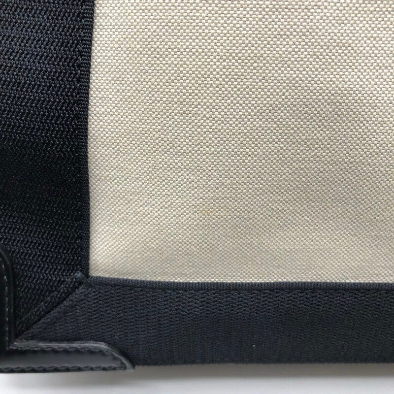 バレンシアガ BALENCIAGA ネイビーカバスXS 390346 アイボリー・ブラック キャンバス レディース ショルダーバッグ