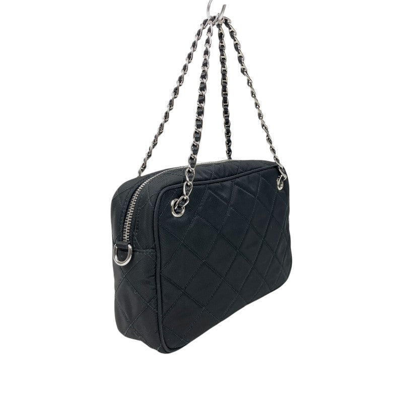 プラダ PRADA インプントゥ2WAYチェーンバッグ 1BH910 ブラック