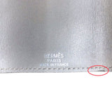 エルメス HERMES セリエ　エテュイクレ4 グレー ボックスカーフ ユニセックス キーケース