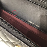 シャネル CHANEL 2.55ミニチェーンウォレット ブラック カーフ ヴィンテージカーフ レディース ショルダーバッグ