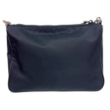 プラダ PRADA Re-Nylon サフィアーノショルダーバッグ 2VH113 ブラック　シルバー金具 ナイロン ユニセックス ショルダーバッグ