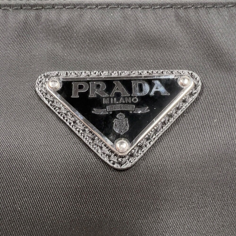 プラダ PRADA Re-Nylon サフィアーノショルダーバッグ 2VH113 ブラック　シルバー金具 ナイロン ユニセックス ショルダーバッグ