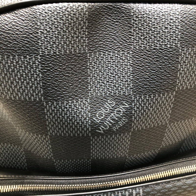 ルイ・ヴィトン LOUIS VUITTON キャンバス・バックパック N50009 ブラック ダミエグラフィットキャンバス レザー ユニセックス リュック・デイパック