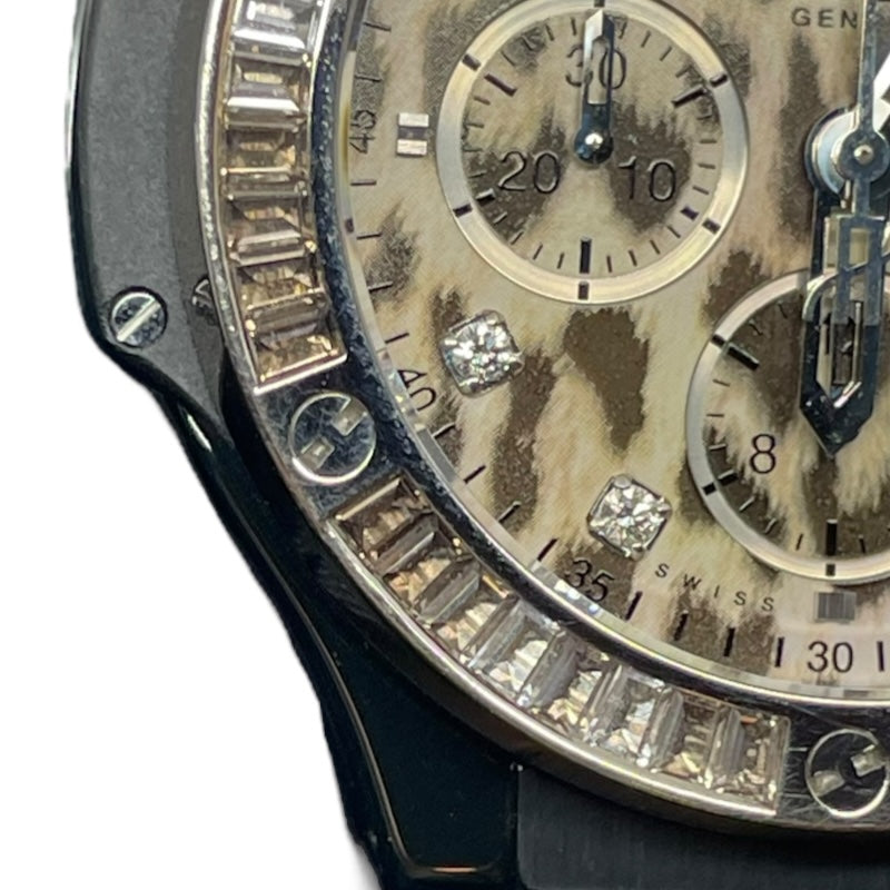 ウブロ HUBLOT ビッグバン セラミック スノーレオパード 341.CW.7717.NR.1977C レオパード チタン/セラミック/ラバーベルト 自動巻き メンズ 腕時計