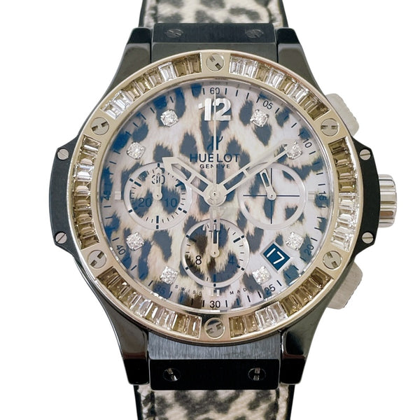ウブロ HUBLOT ビッグバン セラミック スノーレオパード 341.CW.7717.NR.1977C チタン/セラミック/ラバー 自動巻き メンズ 腕時計