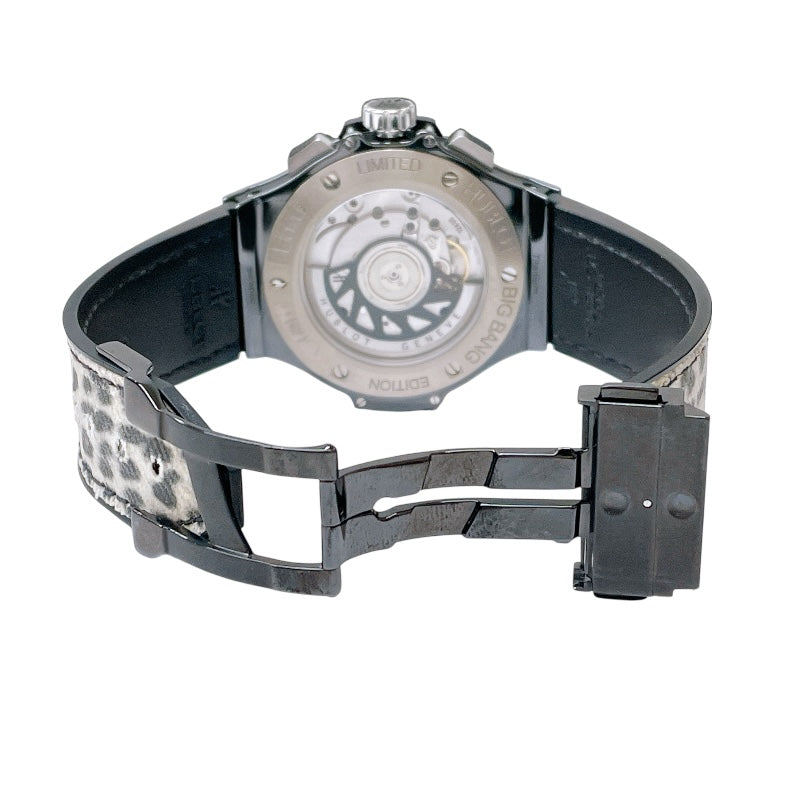ウブロ HUBLOT ビッグバン セラミック スノーレオパード 341.CW.7717.NR.1977C チタン/セラミック/ラバー 自動巻き メンズ 腕時計