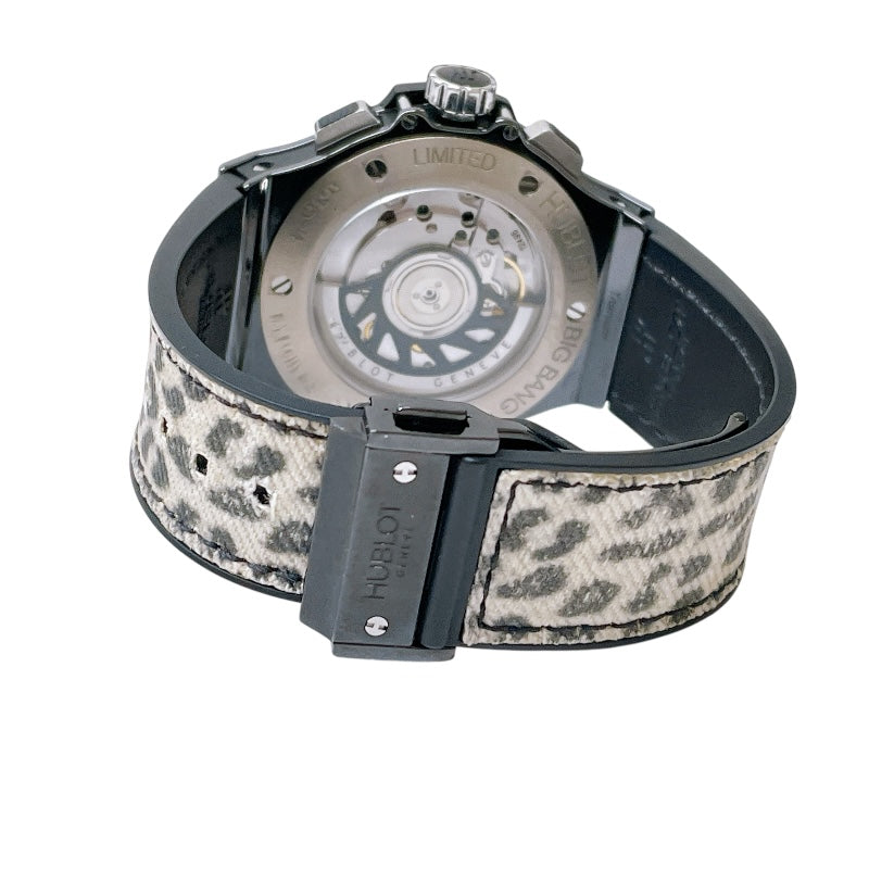 ウブロ HUBLOT ビッグバン セラミック スノーレオパード 341.CW.7717.NR.1977C チタン/セラミック/ラバー 自動巻き メンズ 腕時計