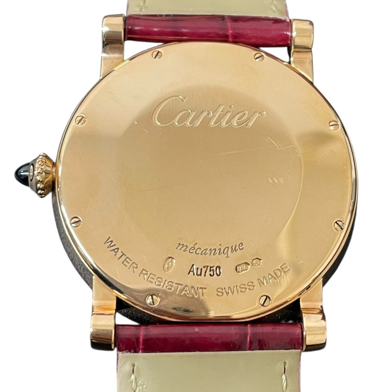 カルティエ Cartier ロトンド ドゥ カルティエ パワーリザーブ W1556252 K18ピンクゴールド メンズ 腕時計
