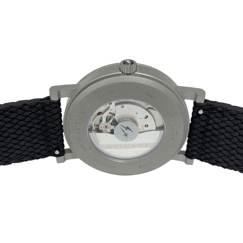 BVLGARI アナログ時計 シルバー× ブラック BVLGARI アナログ時計 ブラック
