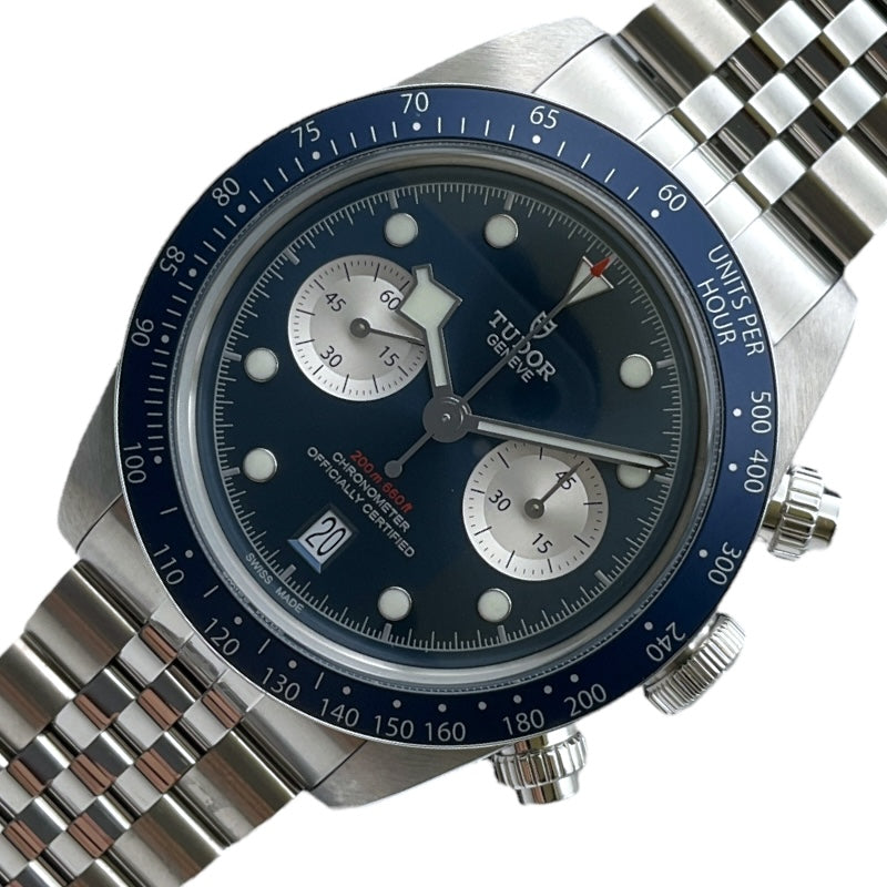 チューダー/チュードル TUDOR ブラックベイ クロノ チューダーブティック限定モデル 79360B ブルー ステンレススチール メンズ 腕時計