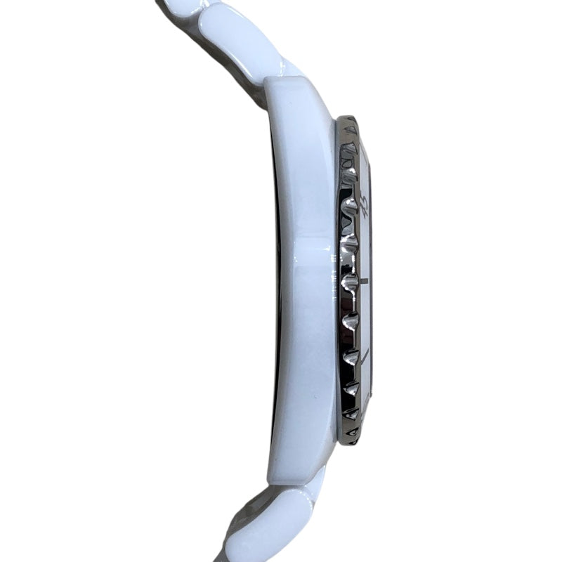 シャネル CHANEL J12 マドモアゼル 38mm 世界555本限定 H5241 ホワイト セラミック ユニセックス 腕時計