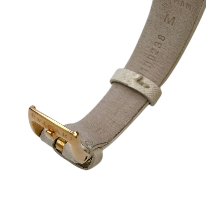 ブルガリ BVLGARI B-zero1 BZ23WSG ホワイト PG/SS レザー レディース 腕時計