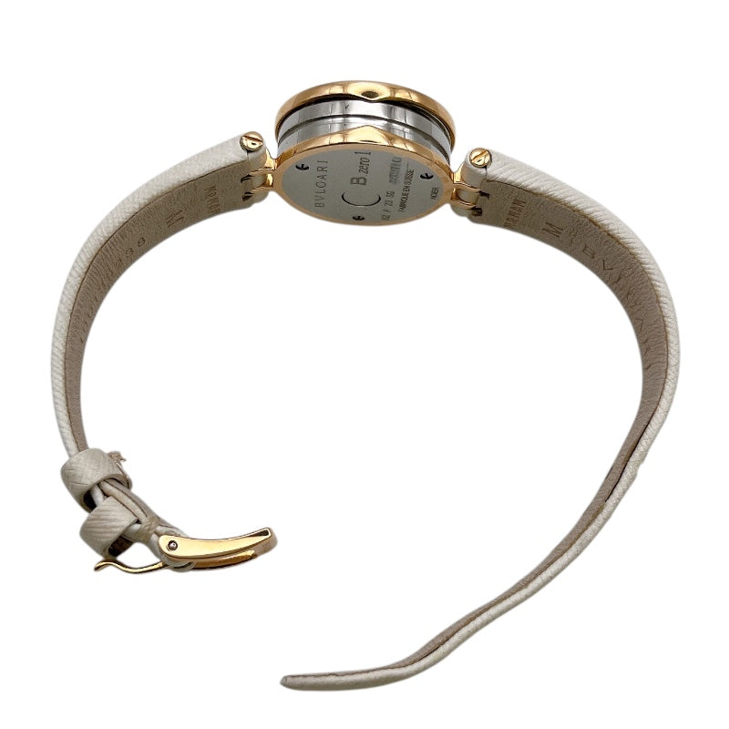 ブルガリ BVLGARI B-zero1 BZ23WSG ホワイト PG/SS レザー レディース 腕時計