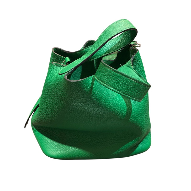 エルメス HERMES ピコタンロックMM □R バンブー トリヨン レディース ハンドバッグ