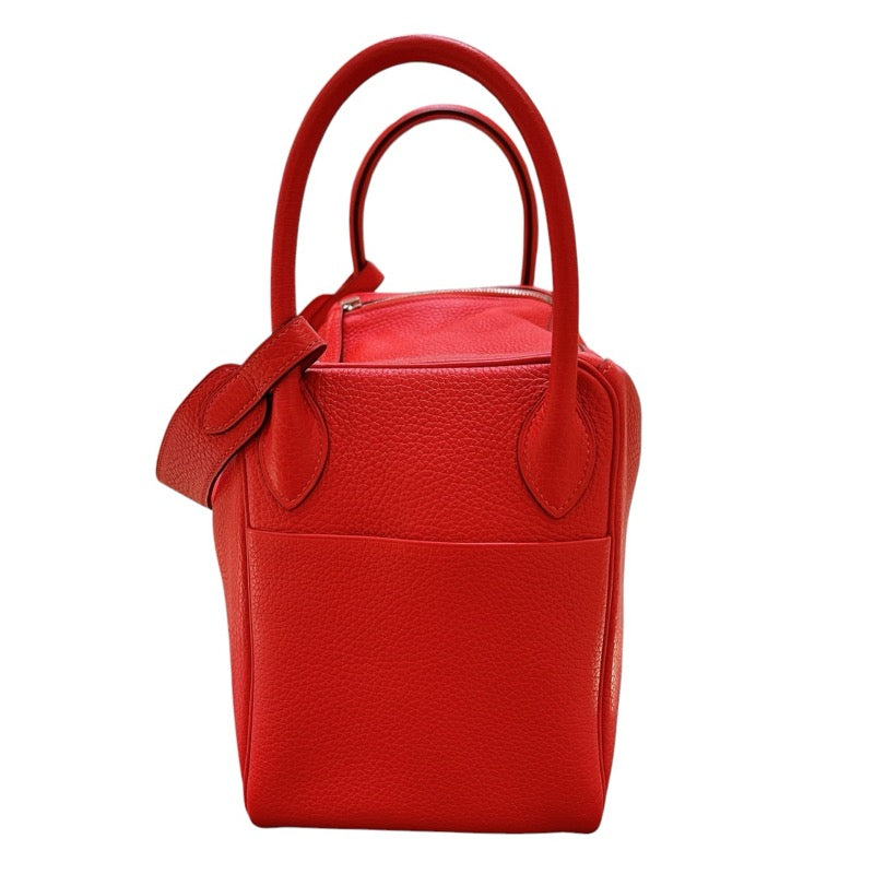エルメス HERMES リンディ30 Y刻印 ルージュクー シルバー金具 トリヨンクレマンス トリヨンクレマンス レディース ショルダーバッグ