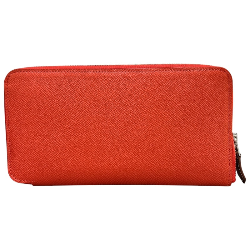 エルメス HERMES アザップロングシルクイン Z刻印 ローズジャイプール/ SV金具 エプソン レディース 長財布