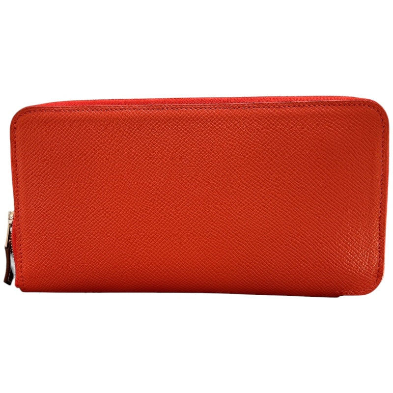 エルメス HERMES アザップロングシルクイン Z刻印 ローズジャイプール/ SV金具 エプソン レディース 長財布