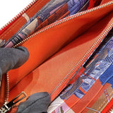 エルメス HERMES アザップロングシルクイン Z刻印 ローズジャイプール/ SV金具 エプソン レディース 長財布