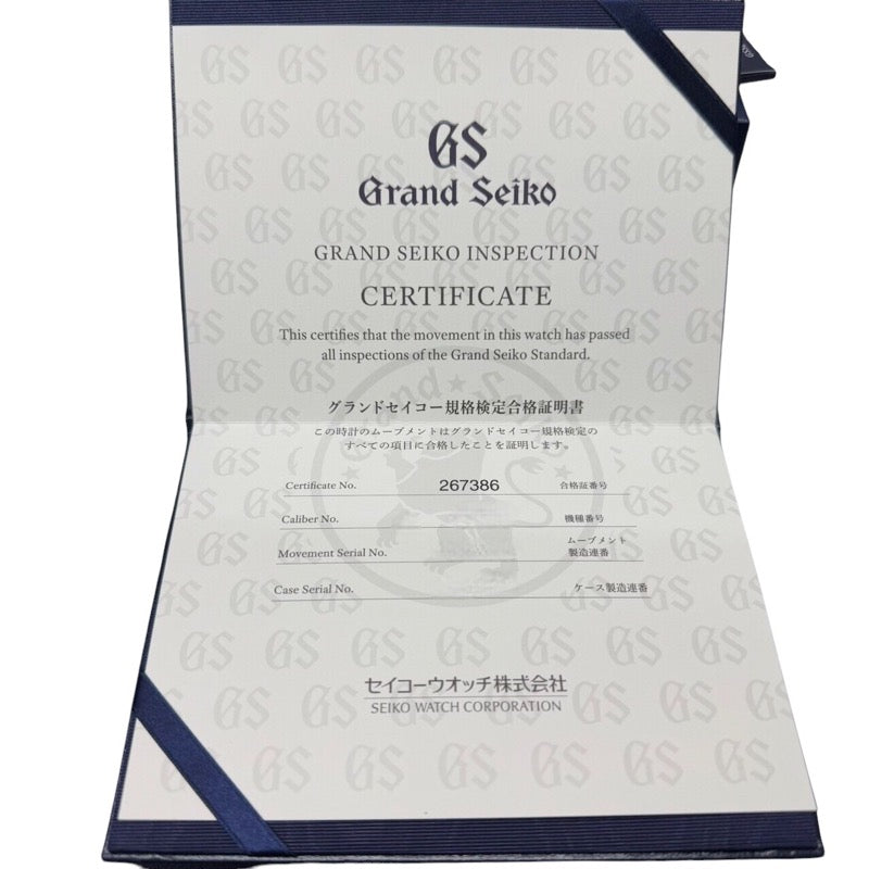 グランドセイコー　ヘリテージコレクション 62GS メカニカルハイビート36000 SBGH343 チタン メンズ 腕時計