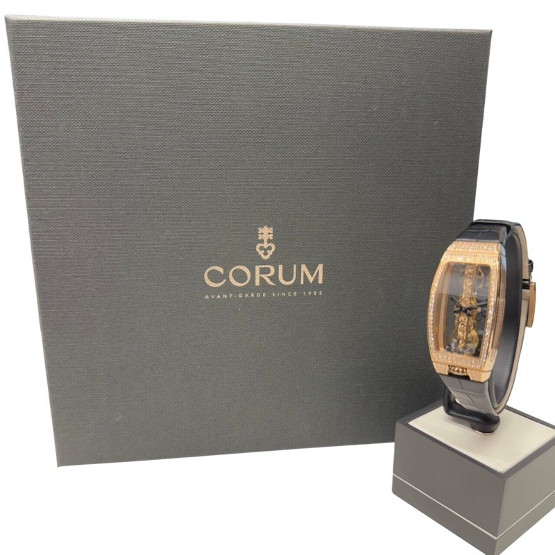 コルム CORUM ゴールデンブリッジ 113.112.85/0001-0000 K18ピンクゴールド レディース 腕時計