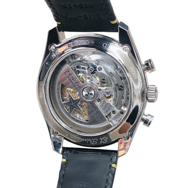 ゼニス ZENITH クロノマスター エルプリメロ SVRAエディション 03.20411.4061/07.C776 ステンレススチール メンズ 腕時計