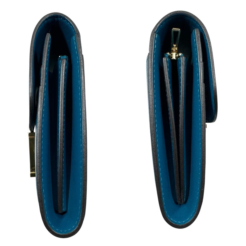 エルメス HERMES コンスタンスコンパクト A刻印 ブルーイズミール