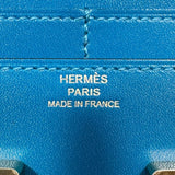エルメス HERMES コンスタンスコンパクト A刻印 ブルーイズミール タデラクト レディース 二つ折り財布
