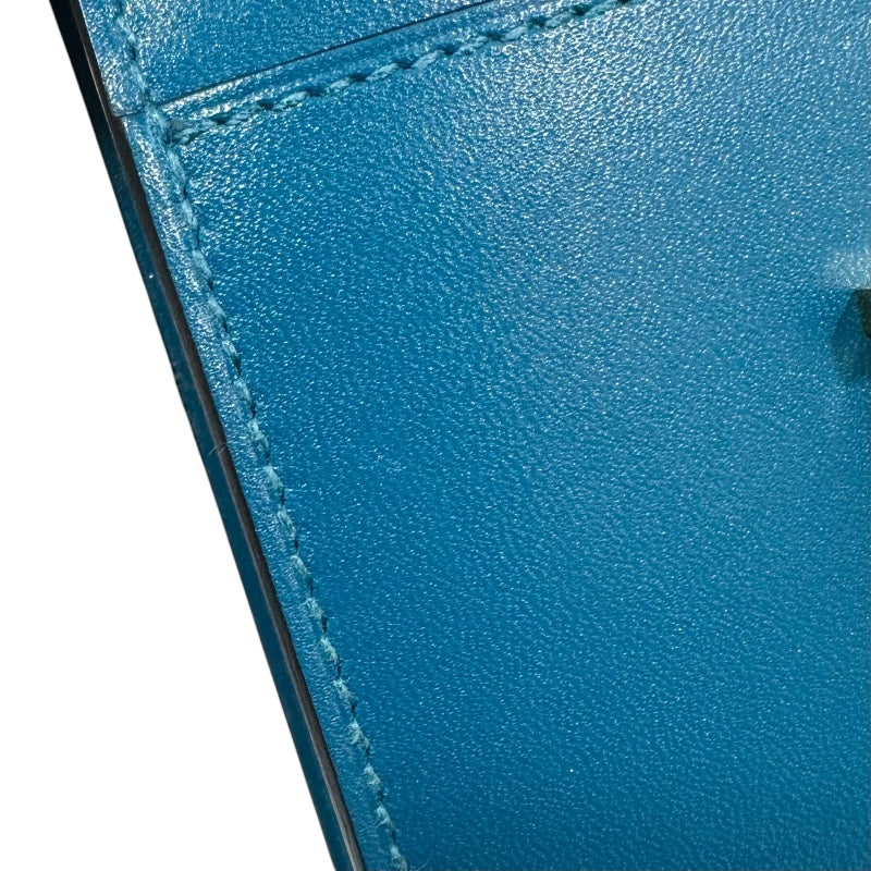 エルメス HERMES コンスタンスコンパクト A刻印 ブルーイズミール タデラクト レディース 二つ折り財布