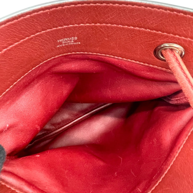 エルメス HERMES アリーヌミニ D刻 ルージュアッシュ×シルバー金具 スイフト レディース ショルダーバッグ
