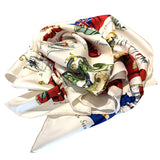 エルメス HERMES カレ90　PAVOIS マルチカラー シルク レディース スカーフ