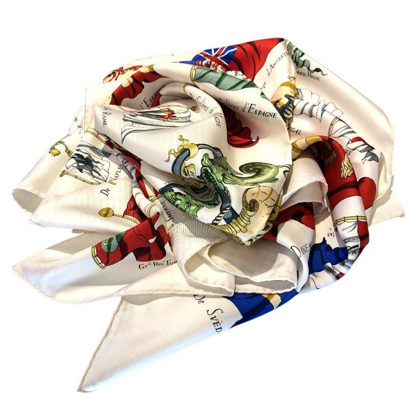 エルメス HERMES カレ90　PAVOIS マルチカラー シルク レディース スカーフ