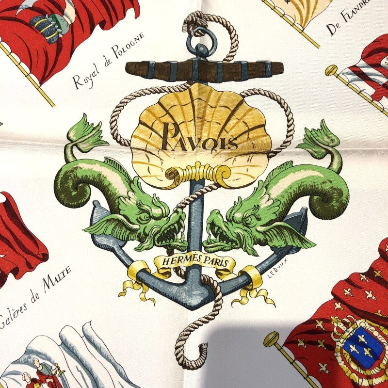 エルメス HERMES カレ90　PAVOIS マルチカラー シルク レディース スカーフ