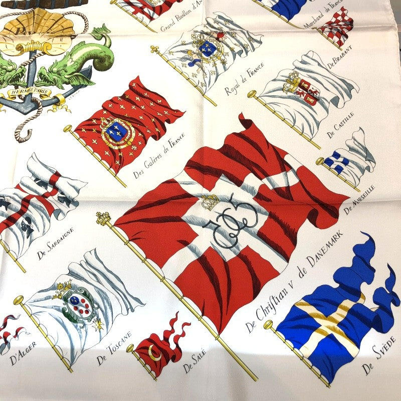 エルメス HERMES カレ90　PAVOIS マルチカラー シルク レディース スカーフ