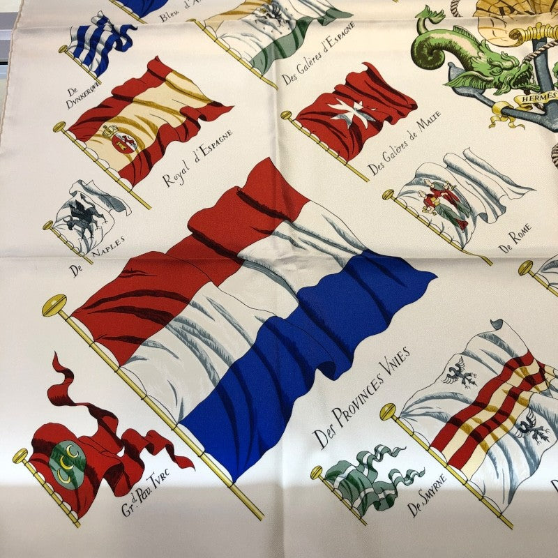 エルメス HERMES カレ90　PAVOIS マルチカラー シルク レディース スカーフ