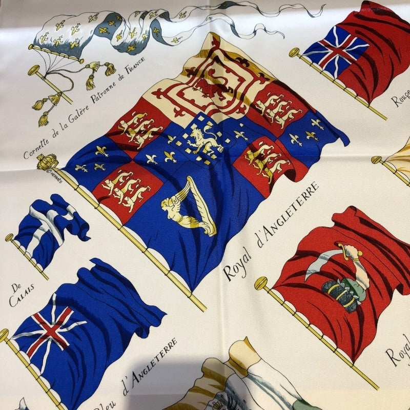 エルメス HERMES カレ90　PAVOIS マルチカラー シルク レディース スカーフ